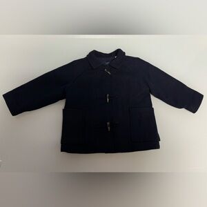 Zara Navy Boys Wool Coat Size 3